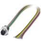 Phoenix Contact - Rundsteckverbinder, feldkonfektionierbar (Industriesteckverbinder) Einbausteckverbinder SACC-E-M8MS #1424232 8-polig M8 − 1 Stück