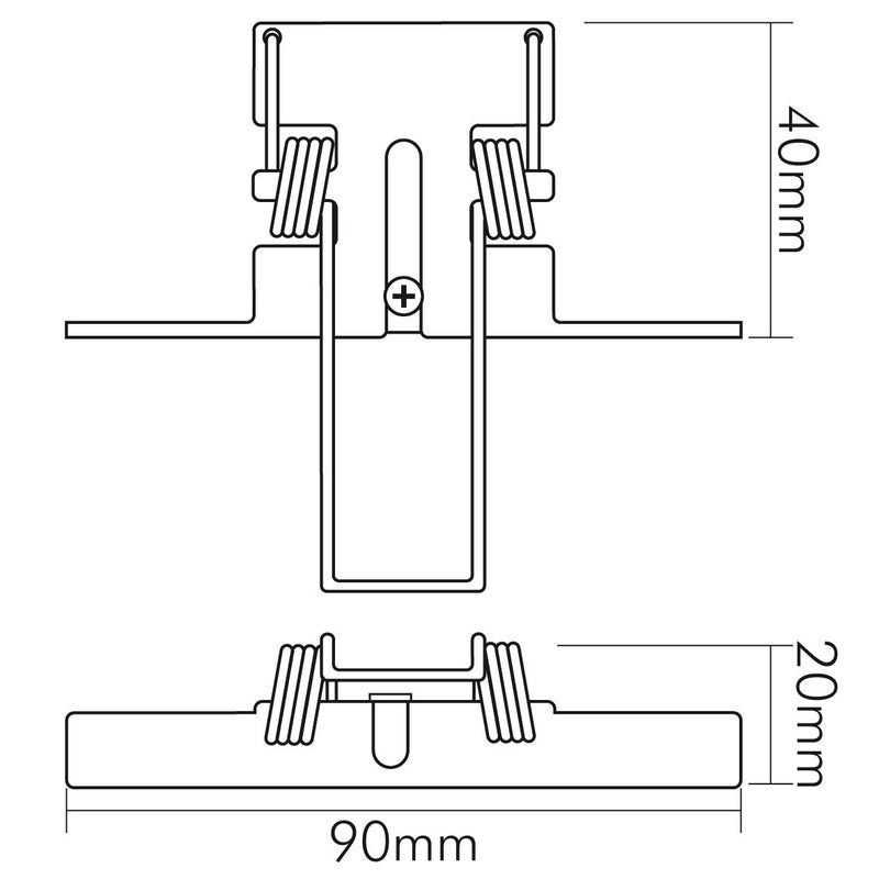 Nobile - Mechanisches Zubehör/Ersatzteile für Leuchten Einbaufeder 2er-Set 1560990000