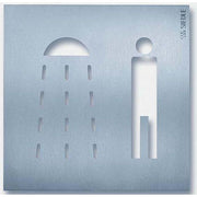 Siedle&Söhne - Kennzeichnungsmaterial Orientierungsschild OSP 0015 154x154mm Dusche Her