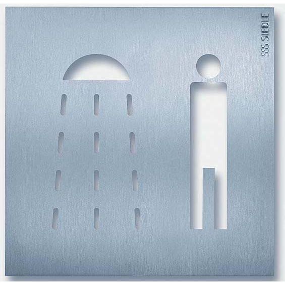Siedle&Söhne - Kennzeichnungsmaterial Orientierungsschild OSP 0015 154x154mm Dusche Her