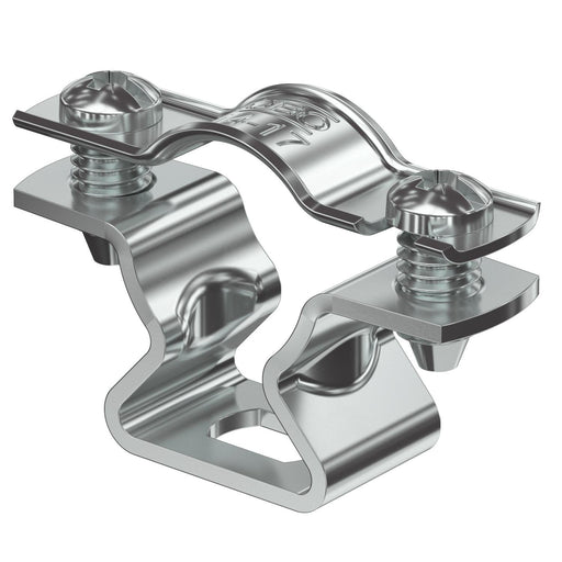 OBO Bettermann - Befestigungsschelle für Kabel/Rohre Abstandschelle ASL 733 17 ALU mit Langloch 14-17mm − 25 Stück