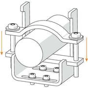 Stahl - Zubehör/Ersatzteile für Niederspannungs-Schalttechnik Zugentlastung 8169C1 f.D37- 64