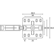 HellermannTyton - Rohrschelle IWS-Wellrohrhalter CTCC-IWS37-MB65-GY20 schraubbar, grau − 20 Stück