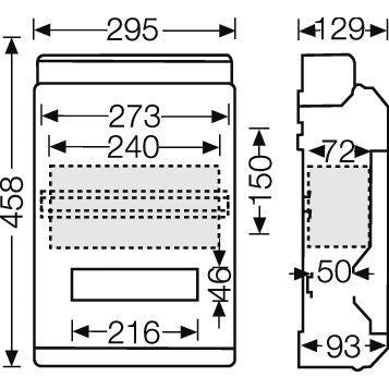 Hensel - Installationskleinverteiler Automatengehäuse KV 9220 IP 65 − 1 Stück
