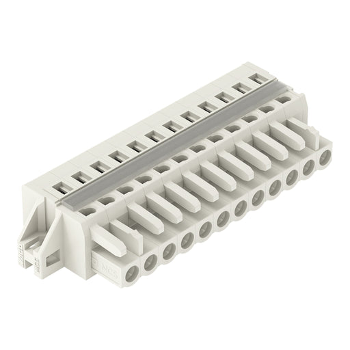 WAGO - Kabelsteckverbinder für Leiterplattensteckverbinder 1-Leiter-Federleiste 721-112/027-000 CAGECLAMP 2,5mm²,lgr − 25 Stück