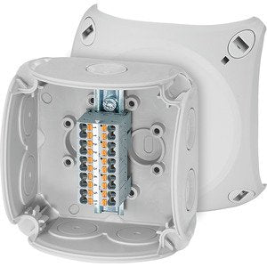 Hensel - Dose, Gehäuse für Montage auf der Wand/Decke Kabelabzweigkasten DK 0202 P 1,5-2,5qmm 5pol. − 1 Stück by Hensel
