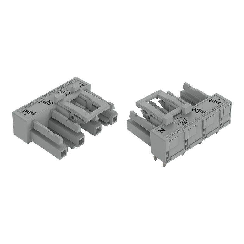 WAGO - Leiterplattensteckverbinder Buchse für Leiterplatten 770-844/011-000/060- abgew.,4-polig,gr − 50 Stück