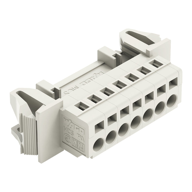 WAGO - Kabelsteckverbinder für Leiterplattensteckverbinder 1-Leiter-Stiftleiste 721-607/114-000 CAGECLAMP,2,5mm²,lgr − 25 Stück
