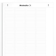 Weidmüller - Kennzeichnungsmaterial Gerätemarkierung LM MT300 40/6 WS selbstklebend,40mm − 10 Stück