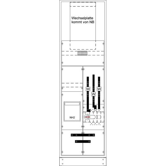 Striebel&John - Zähler-Komplettschrank Mess-und Wandlersch. KS4240 kpl. BH8/FB2