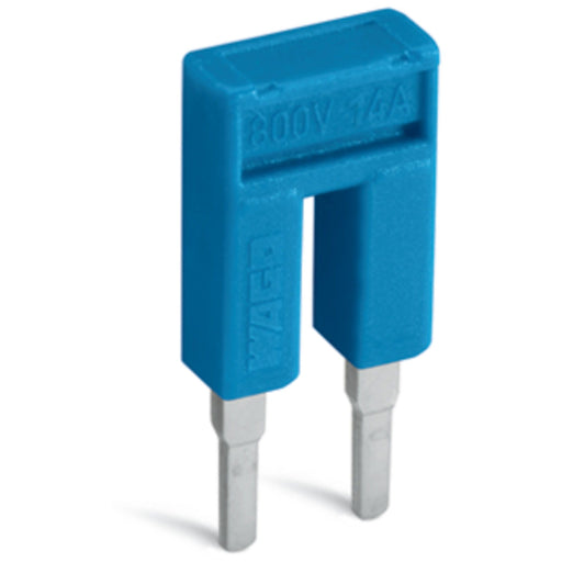 WAGO - Querverbinder/Brücker für Reihenklemme Kammbrücker 2000-402/000-006 isoliert 2-fach blau − 25 Stück