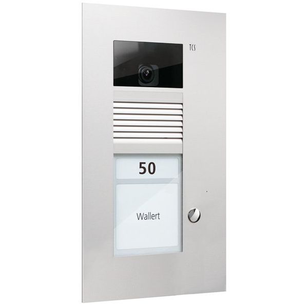 TCS Tür Control - Türstation für Türkommunikation Video-Außenstation Color AVU14010-0010 einspaltig, für 1WE