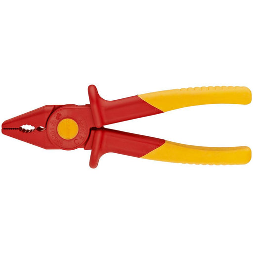 Knipex - Flachzange Greifzange 98 62 01 verchromt, 180mm