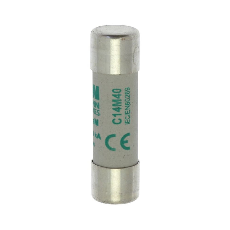 Eaton - Zylindrische Sicherung Sicherungseinsatz Nieders. CYL AM 14,#C14M40S 40A AC 500V 120kA − 10 Stück
