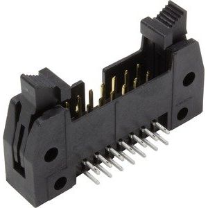 Harting - Leiterplattensteckverbinder Messerleiste gewinkelt 09185106913001 Wellenlötanschluss − 100 Stück
