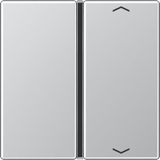 Jung - Abdeckung/Bedienelement für Installationsschalterprogramme Taste 1-fach alu A 401 TSAP AL mit Symbolen − 1 Stück