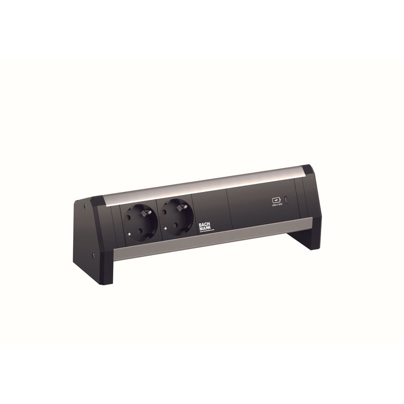 Bachmann - Mehrfachsteckdose Steckdosenleiste 9.020.813 DESK 2xCEE7/3 1xUSB