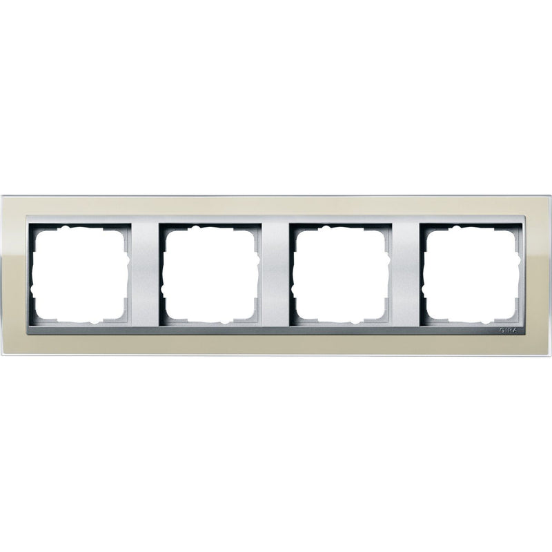 Gira - Abdeckrahmen 4fach 0214776 klar sand