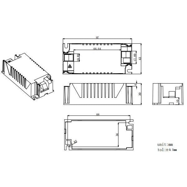 Houben - LED-Betriebsgerät LED-Treiber CUPORD CCCB 44 900-1050mA  − 1 Stück