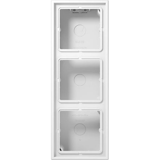 Jung - Aufputzgehäuse für Unterputzgerät AP-Kappe 3-fach aws LS 583 A WW angeformter Rahmen