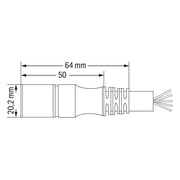 WAGO - Konfektioniertes Sensor-Aktor-Kabel Verbindungskabel 14-polig 756-3205/140-050 Länge 5 m,schwarz − 1 Stück