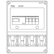 ABN - Explosionsgeschützte CEE-Steckdose (IEC 60309) Steckdosenkombi SY17Z 4xSchutzk