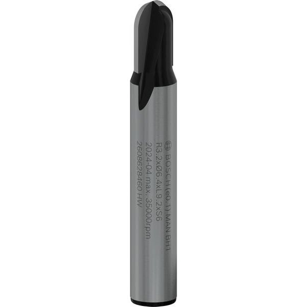 Bosch - Fräser PRO Hohlkehlfräser, R 2608628460 3,2, Schaft 6 mm