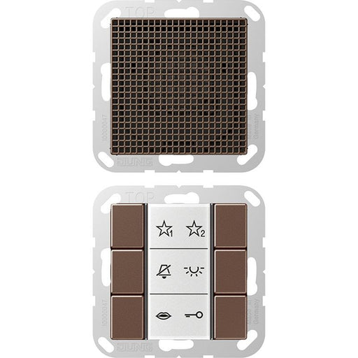 Jung - Innenstation für Türkommunikation Audio-Innenstation SI AI A 6 MO m.Beschriftungsfeld − 1 Stück by Jung
