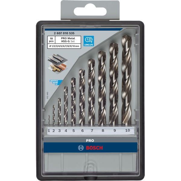 Bosch - Bohrer-Set PRO Metal HSS-G 2607010535 Spiralbohrer Set