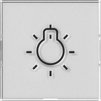 Gira - Abdeckung/Bedienelement für Installationsschalterprogramme Wippe BSF + Symb. Licht 321600 Farbneutral