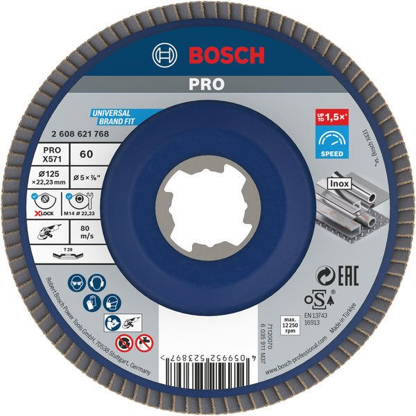 Bosch - Trenn-/Schleifscheibe PRO X571 2608621768 Fächerschleifscheibe