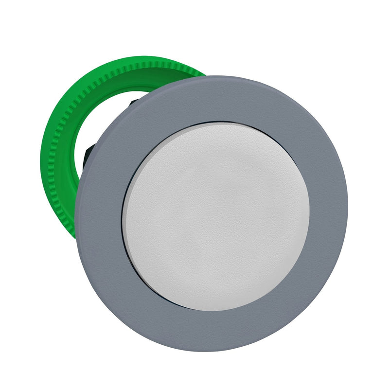 Schneider Electric - Frontelement für Drucktaster Drucktaster, Front ZB5FH1C0 weiss, 30mm, in grau