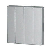 Eaton - Abdeckung/Bedienelement für Installationsschalterprogramme Wippe 4-fach CWIZ-04/03 Silber