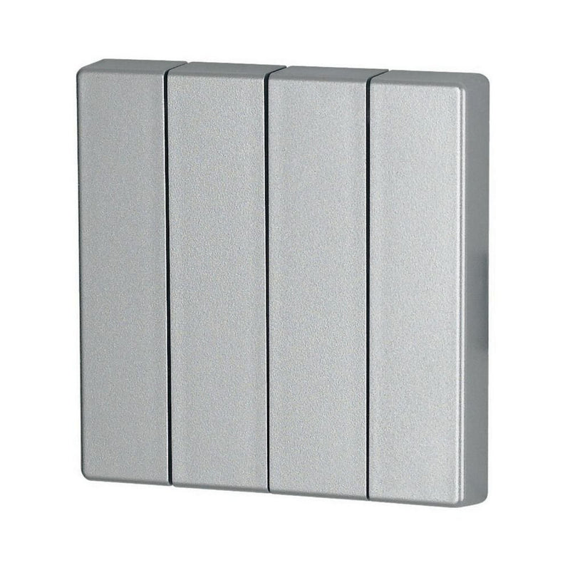 Eaton - Abdeckung/Bedienelement für Installationsschalterprogramme Wippe 4-fach CWIZ-04/03 Silber