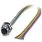 Phoenix Contact - Rundsteckverbinder, feldkonfektionierbar (Industriesteckverbinder) Einbausteckverbinder SACC-DSI-M12#1411588 − 1 Stück