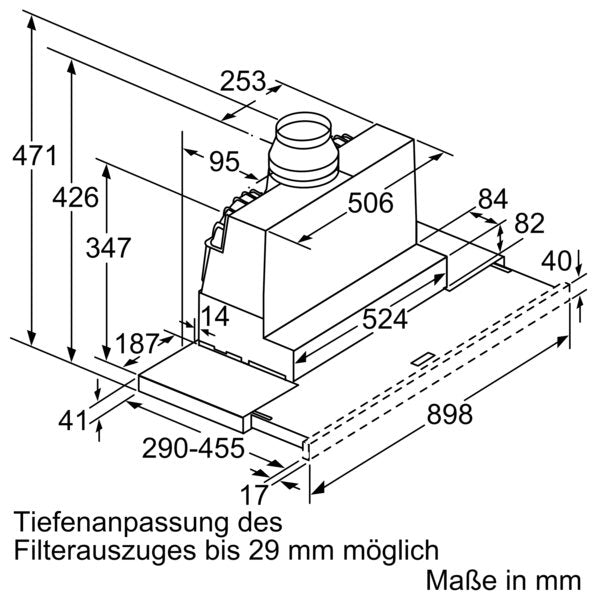 Bosch - Dunstabzugshaube Flachschirmhaube DFR097A52 Serie4