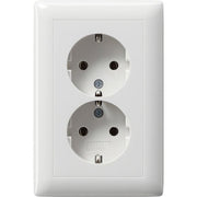 Gira - Steckdose Schuko-Doppelst.ds. rws-gl 078203 kompakt