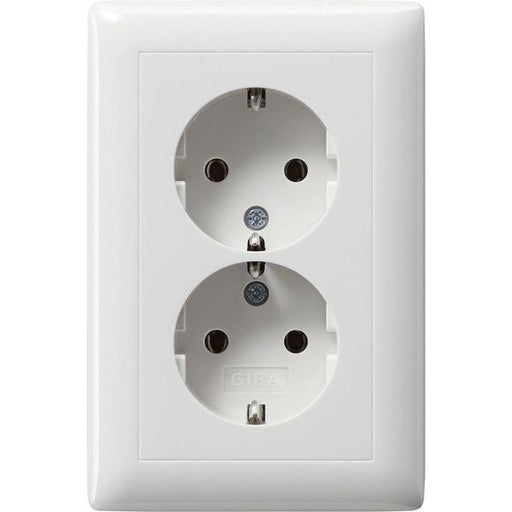 Gira - Steckdose Schuko-Doppelst.ds. rws-gl 078203 kompakt