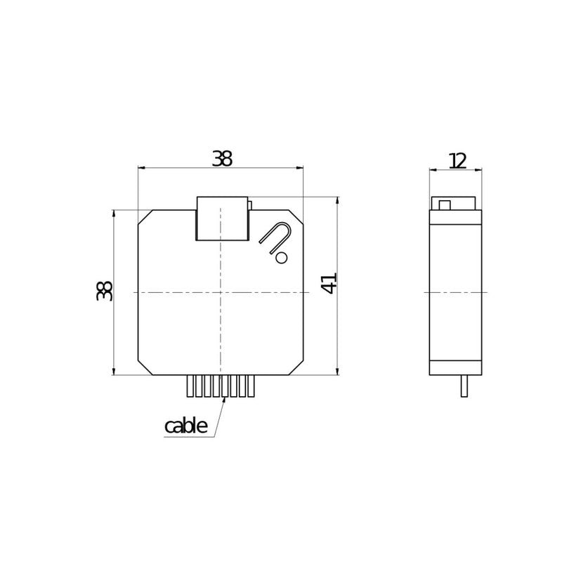BEG Brück Electronic - Bussystem-Binäreingang Tasterschnittstelle PBM-KNX-DX-4W