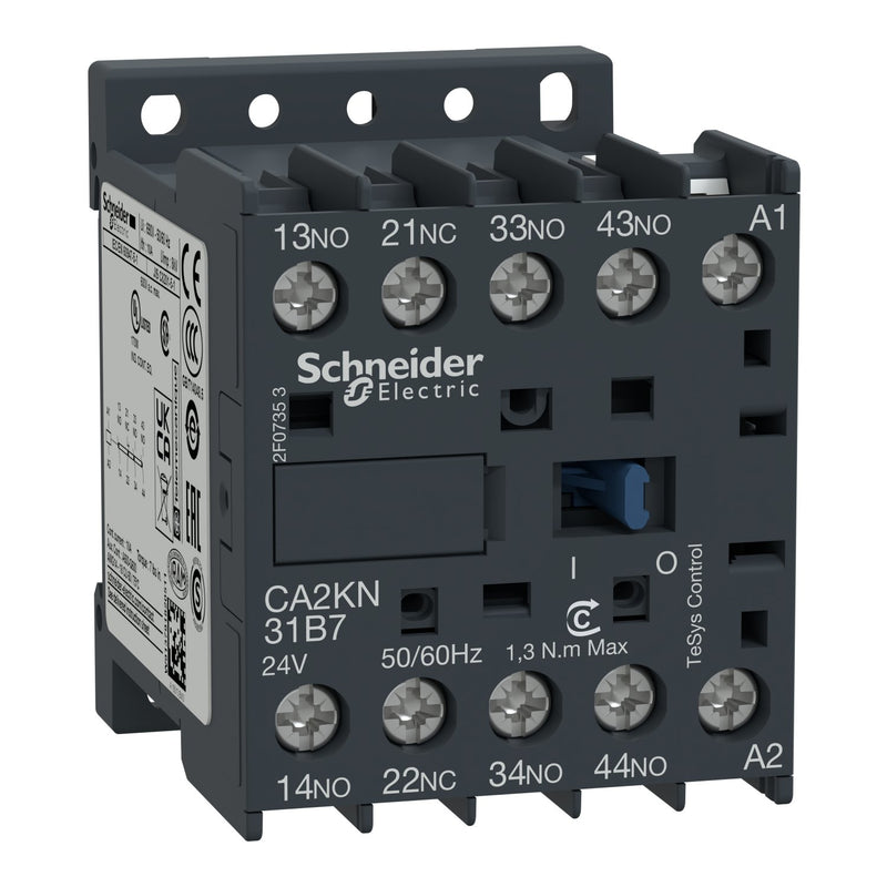 Schneider Electric - Hilfsschütz, Relais Hilfsschütz CA2KN31-B7 3S 1Ö 24V50/60Hz