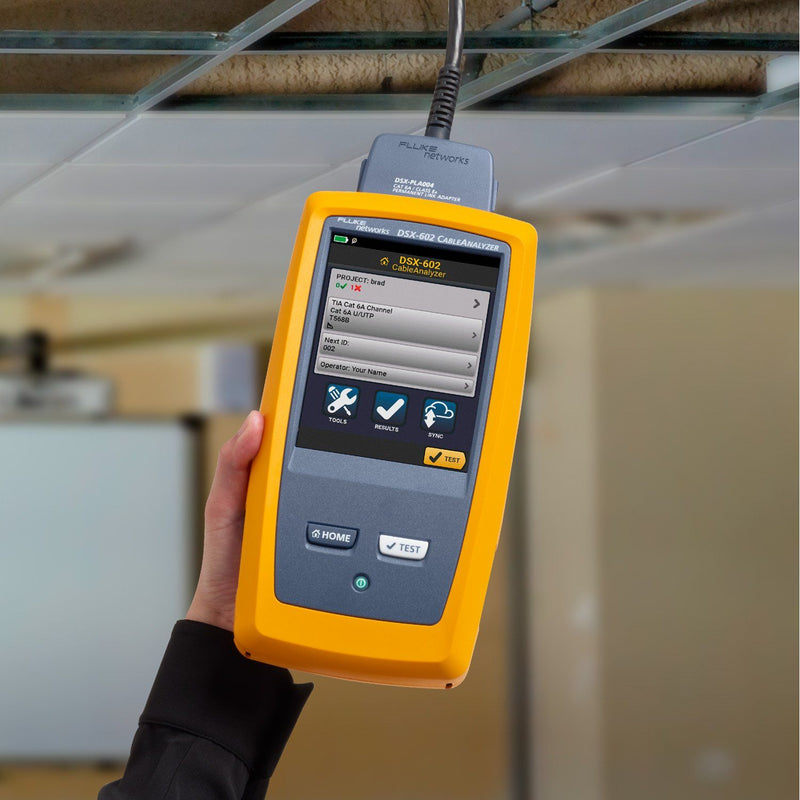 Fluke Networks - Mess-/Testgerät für Kommunikationstechnik Cable Analyzer DSX-602-PRO INT mit WLAN+ PM-Adap