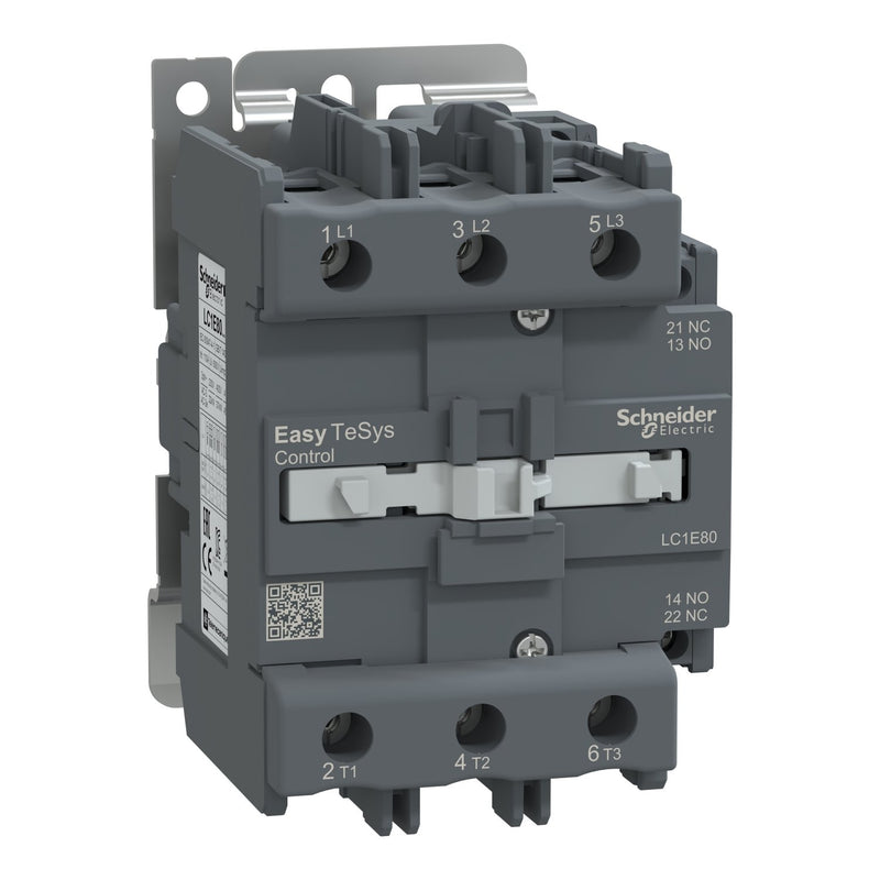 Schneider Electric - Leistungsschütz zum Schalten von Wechselstrom Leistungsschütz Easy TeSys LC1E80U5 3P 80A 240VAC 50Hz