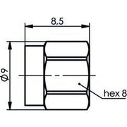 Telegärtner - Zubehör/Ersatzteile für modulares Anschlusssystem Abdeckhaube 100021277 SMA AU o.Kette − 5 Stück