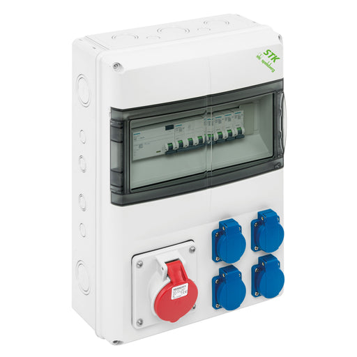 Spelsberg - CEE-Steckdosen-Kombination (IEC 60309) Steckdosenkombination, gra STK 1414-K16 gr., IP44, 14TE