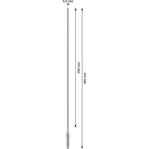 Bosch - Bohrer PRO SDS plus-5X 2608836611 Hammerbohrer 5,5 x
