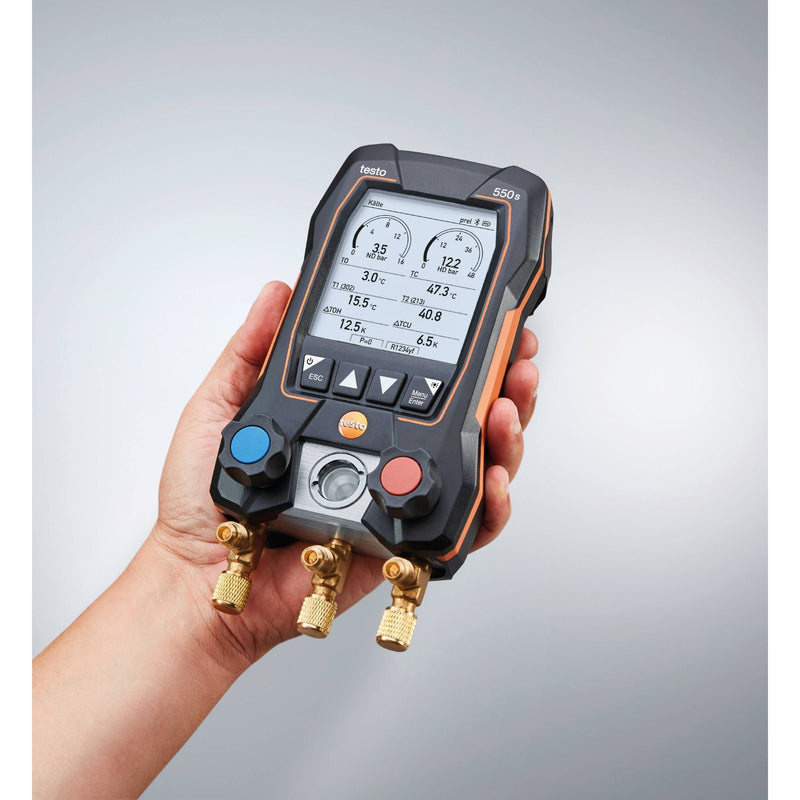 Testo - Differenzdruckmeßgerät Monteurhilfe 0564 5501 testo 550s Basis Set