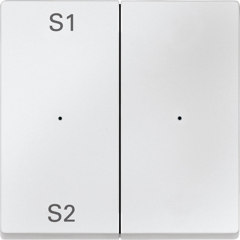Merten - Abdeckung/Bedienelement für Installationsschalterprogramme Wippe pws MEG5226-0419 2f,(Szene1/2,blank)