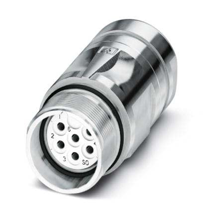 Phoenix Contact - Rundsteckverbinder, feldkonfektionierbar (Industriesteckverbinder) Kupplungssteckverbinder CA-07S1N1290DN 7-pol gerade M23