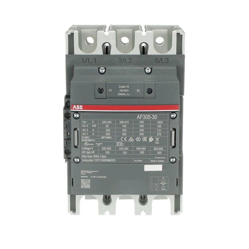 ABB Stotz S&J - Leistungsschütz zum Schalten von Wechselstrom Schütz AF305-30-11-14 50-500V 50-60Hz / DC