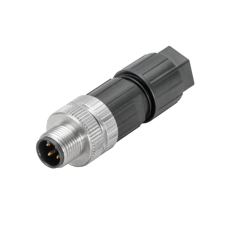 Weidmüller - Rundsteckverbinder, feldkonfektionierbar (Industriesteckverbinder) Steckverbinder SAISP-4A-4/8-M12 Stift,gerade,PUSH IN